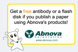 Publish a paper using Abnova producs - get a free antibody or Flash disk